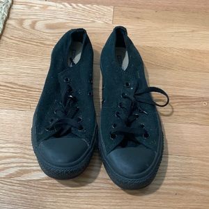 Original all black converse size 9 womens / 7 mens